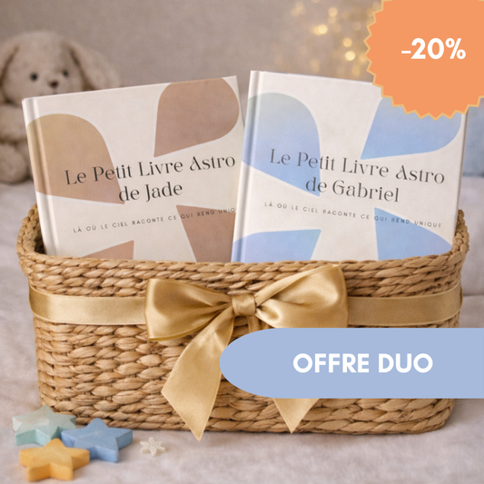 Offre DUO : 2 Petits Livres Astro personnalisés