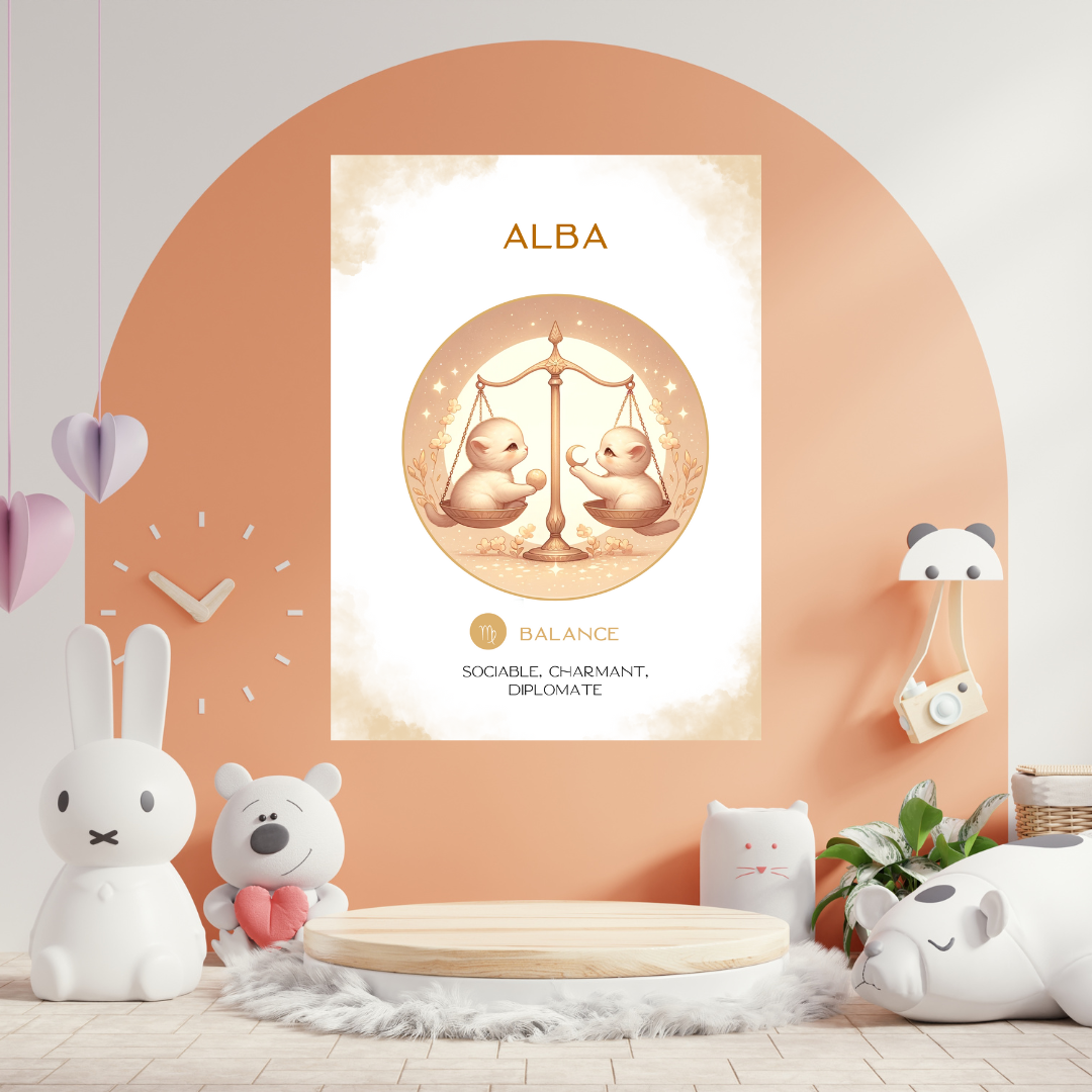 Tableau personnalisé - Bébé/enfant Balance (23 septembre-22 octobre)