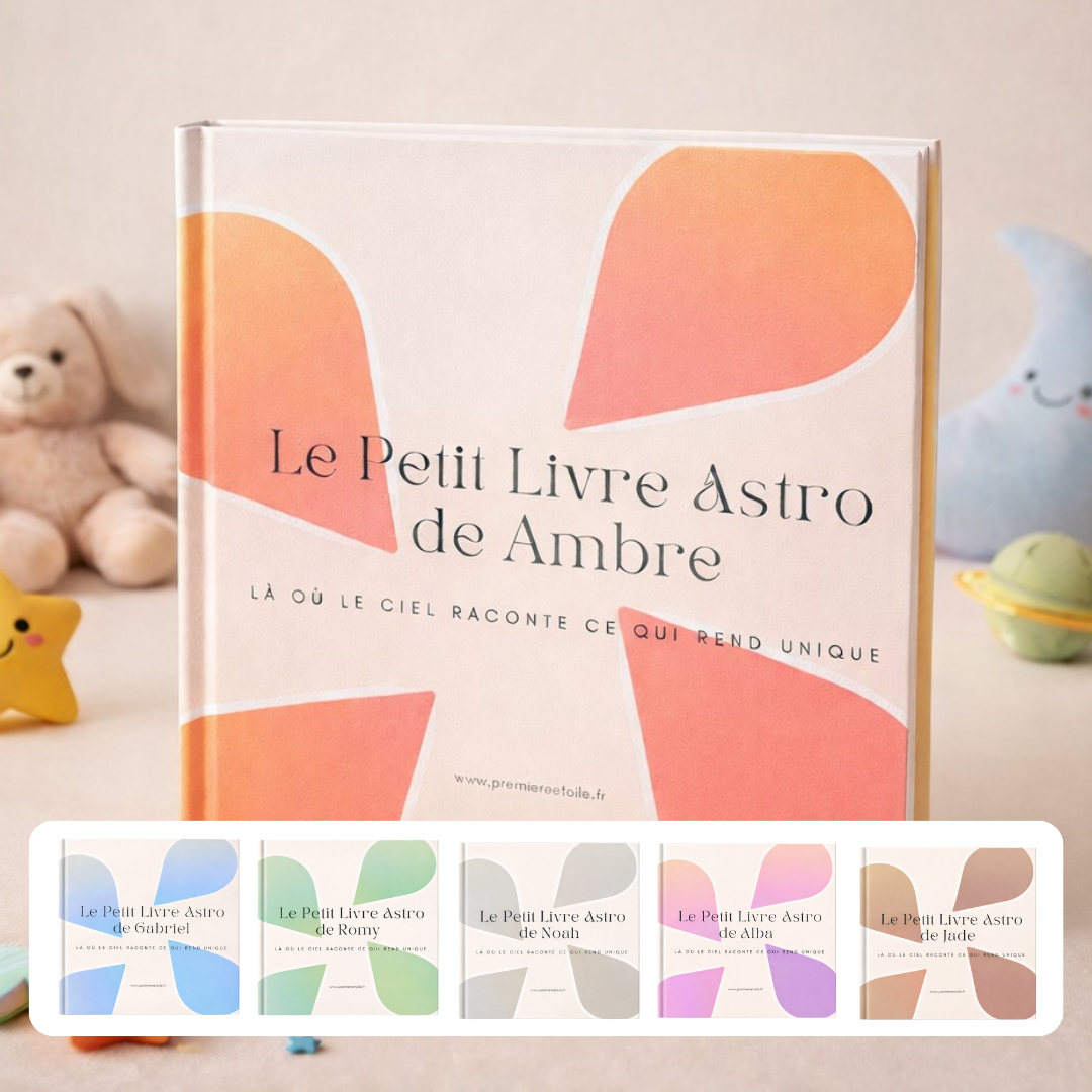 Livre de naissance personnalisé astrologique: cadeau utile et souvenir pour bébé