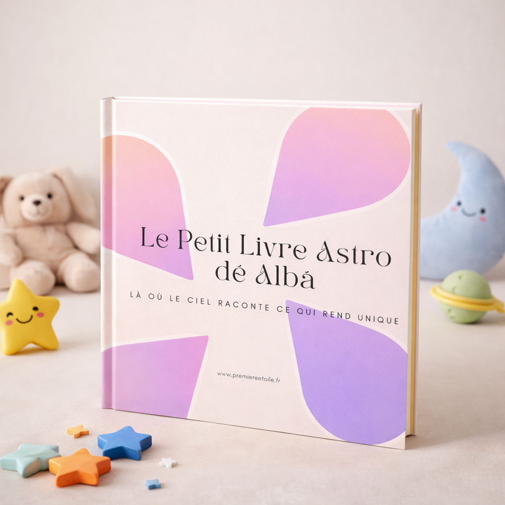 Livre de naissance personnalisé astrologique: cadeau utile et souvenir pour bébé